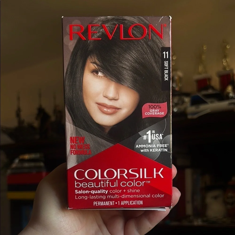 Revlon Colorsilk Soft Black 11 Hair Color Full Coverage Shine